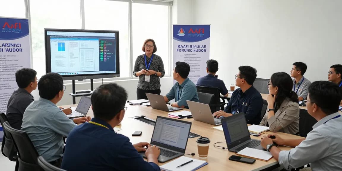 Pelatihan dan seminar auditor forensik di aafikotabogor.org dengan peserta berdiskusi aktif.