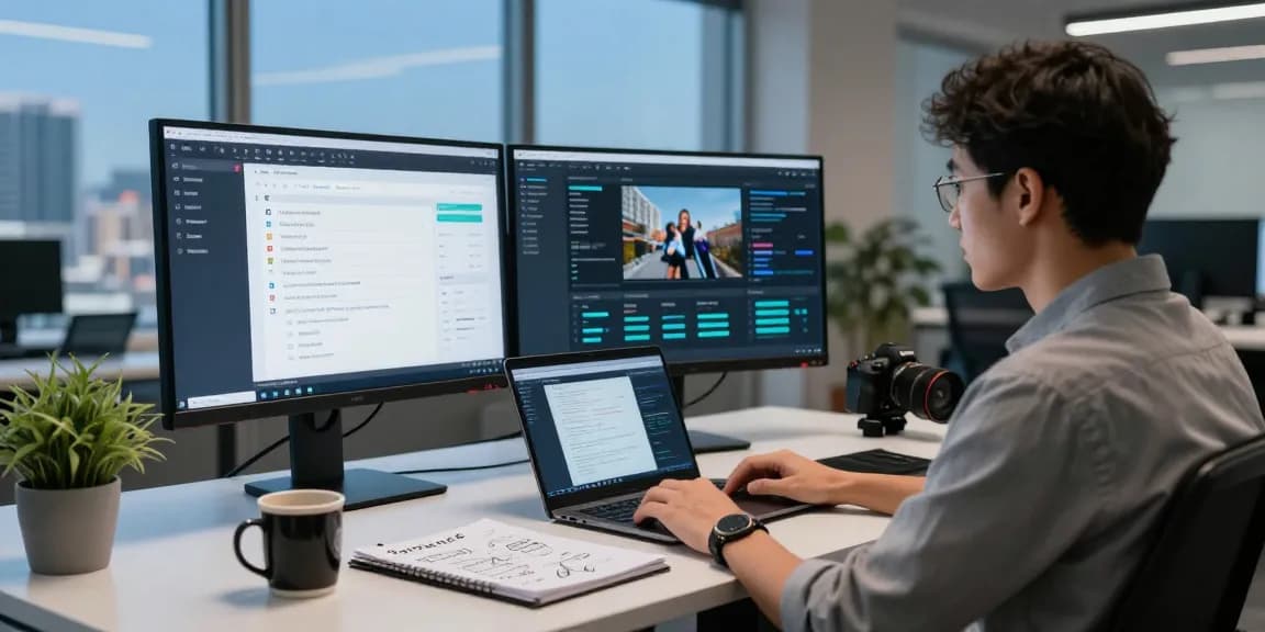 AI detector dashboard and analysis tools in a modern workspace