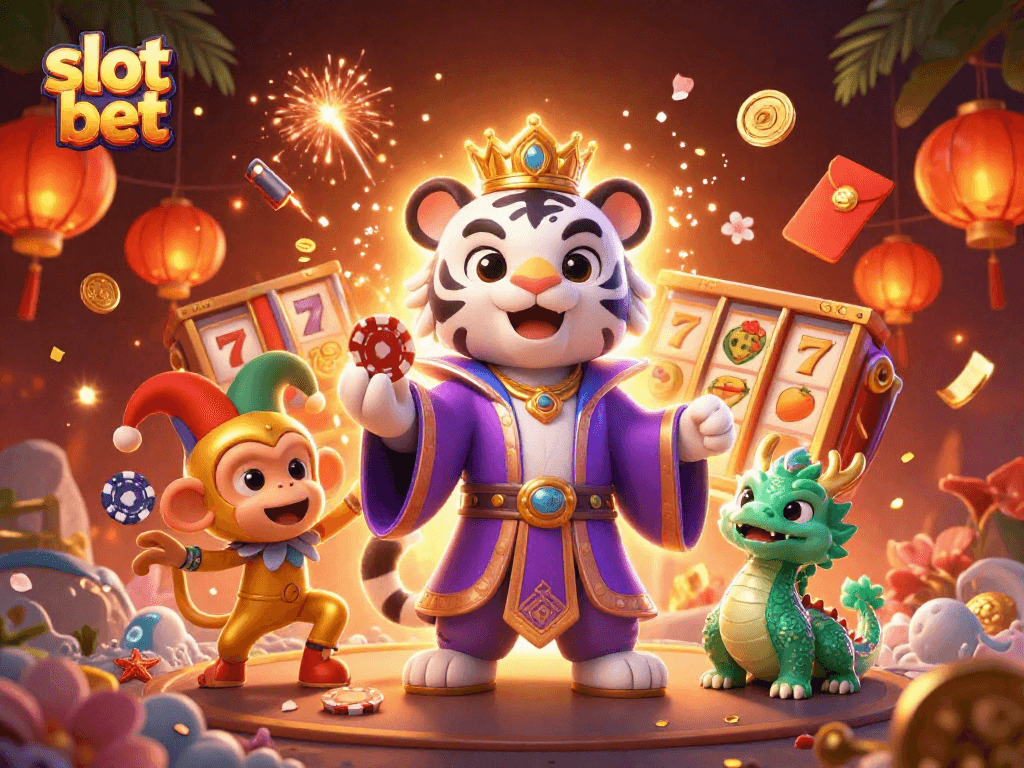 Menangkan slot bet dengan simbol keberuntungan dan karakter menghibur di kasino virtual.