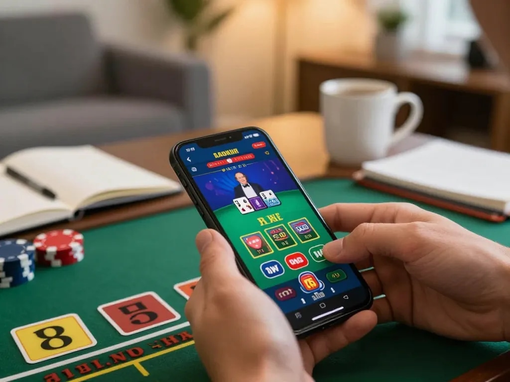 Experience casino online stranieri through mobile blackjack setup, showcasing dynamic gameplay and strategy.