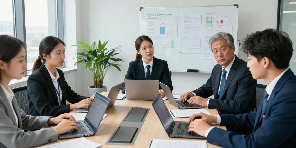 Pelatihan dan diskusi tim di aafikotaserang.org tentang audit forensik di kantor modern