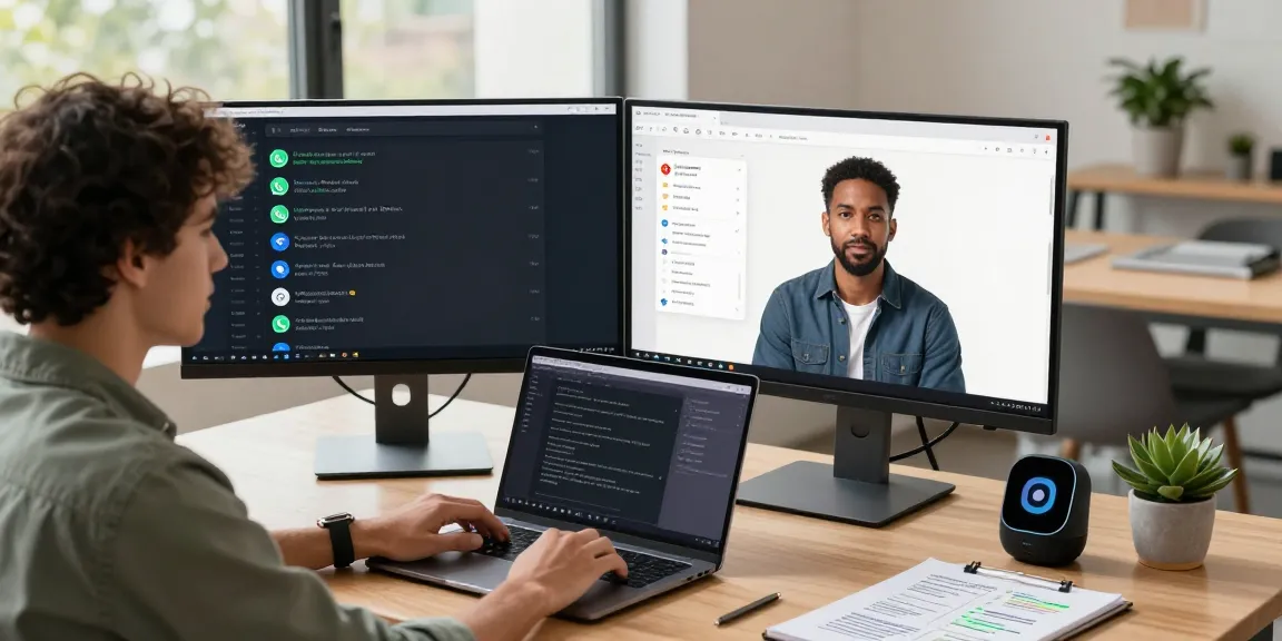 OpenClaw AI workspace with user managing emails and messages using multiple platforms.