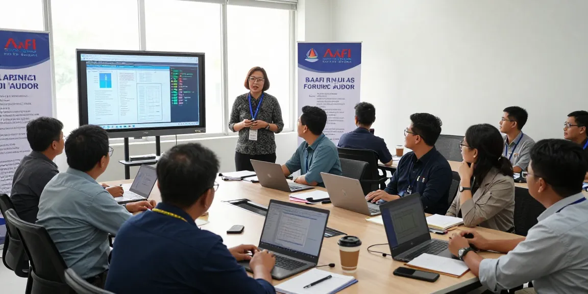 Pelatihan dan seminar auditor forensik di aafikotabogor.org dengan peserta berdiskusi aktif.