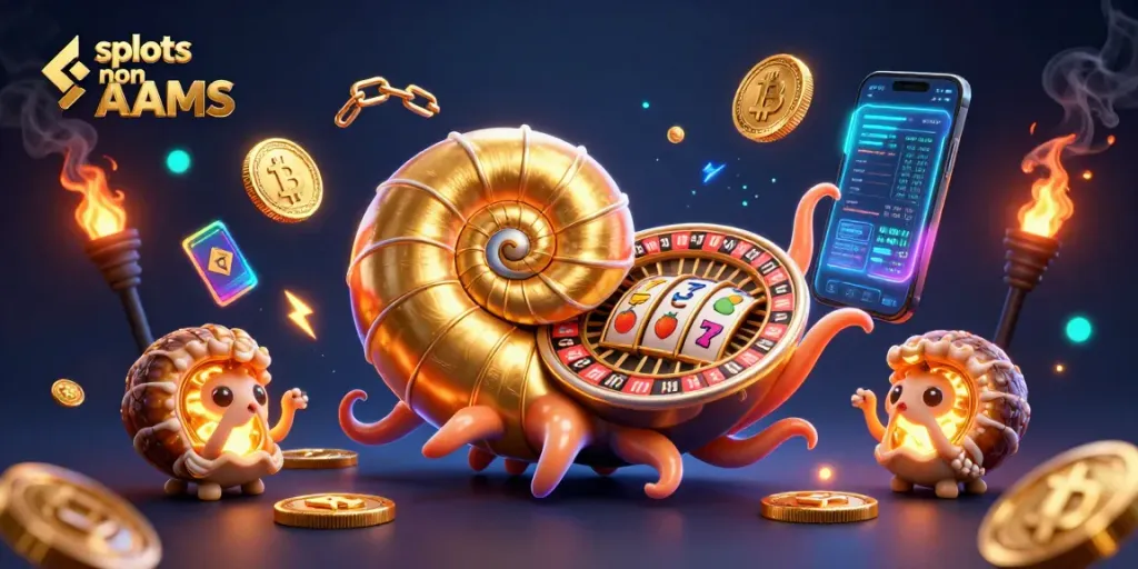 Gioca e vinci alle slot non AAMS con RTP elevato, con simboli e ruote dorate colossali.