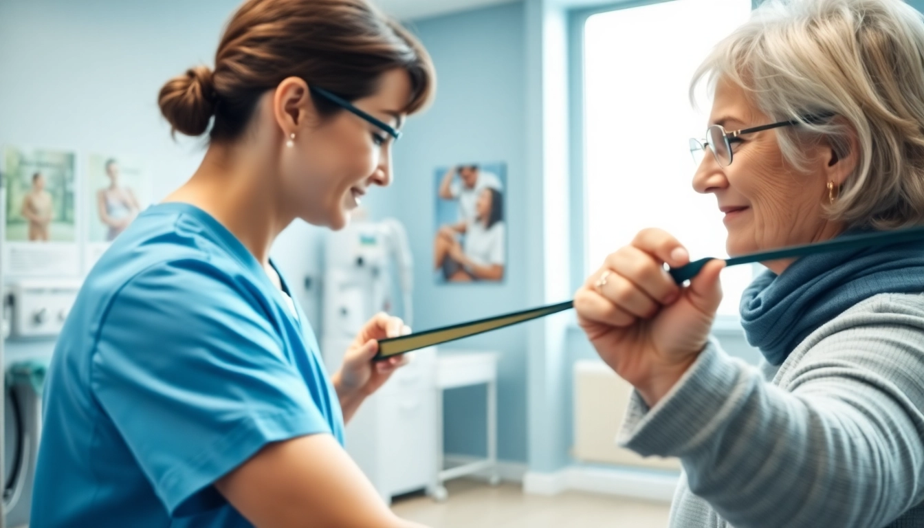 Senior physiotherapy Edmonton session featuring personalized care and a focus on mobility.