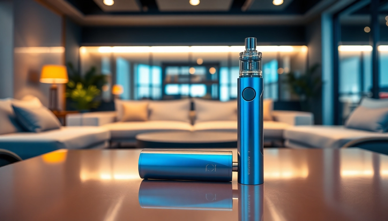 Showcase the raz vape 9000 in a stylish lounge, highlighting its sleek design and inviting atmosphere.