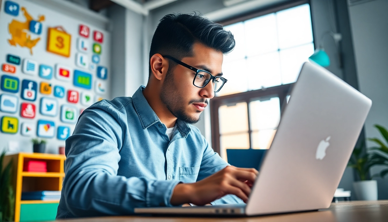 Learn how to get paid for content creation fast with a focused creator in a colorful workspace.