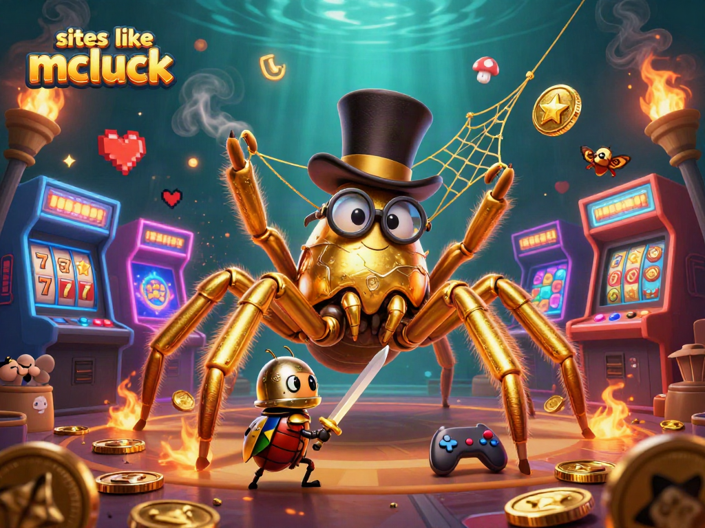 Engage with exciting slots and gold coins at sites like McLuck in vibrant 3D casino art.