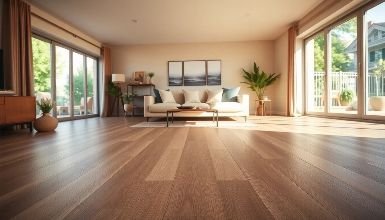 Browse flooring stores near me for stylish Iriquois vinyl flooring in a cozy living room.