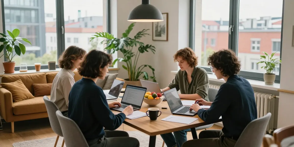 Moderne Monteurzimmer in Hannover, ideal für Arbeitsgruppen mit viel Platz und natürlichem Licht.