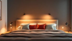 Cuscini letto decorativi sull'imbottitura di un letto accogliente, per migliorare il comfort notturno.