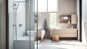 Die Produkte der sonni sanitär GmbH präsentieren sich in einem modernen Badezimmer.