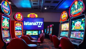 Menangkan hadiah besar di istana777 bet dengan tampilan mesin slot yang menarik dan warna cerah.