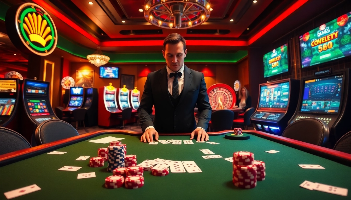 Experience the thrill of gambling at onicplay with vibrant casino tables and engaging gaming atmospheres.