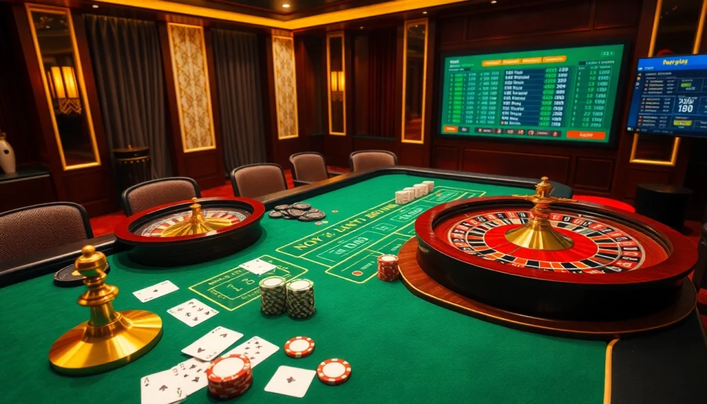 Experience the thrill of nhà cái vua99 with a vibrant casino setting featuring exciting games.