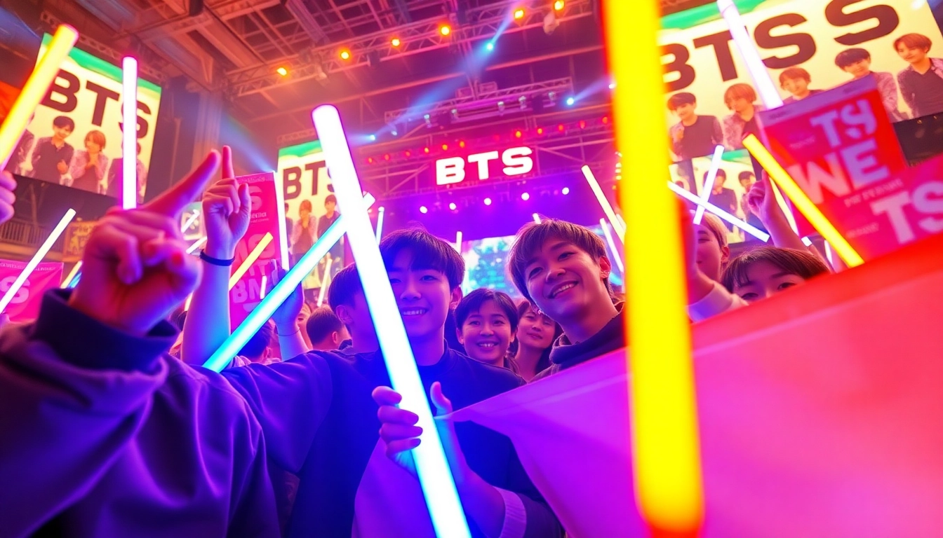 BTS news captures a dynamic fan event showcasing passionate fans and engaging stage presence.